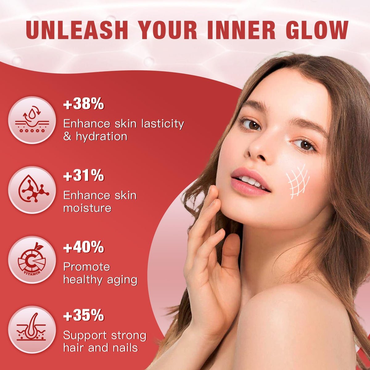 Multi Collagen Peptide Powder with Probiotics V6491