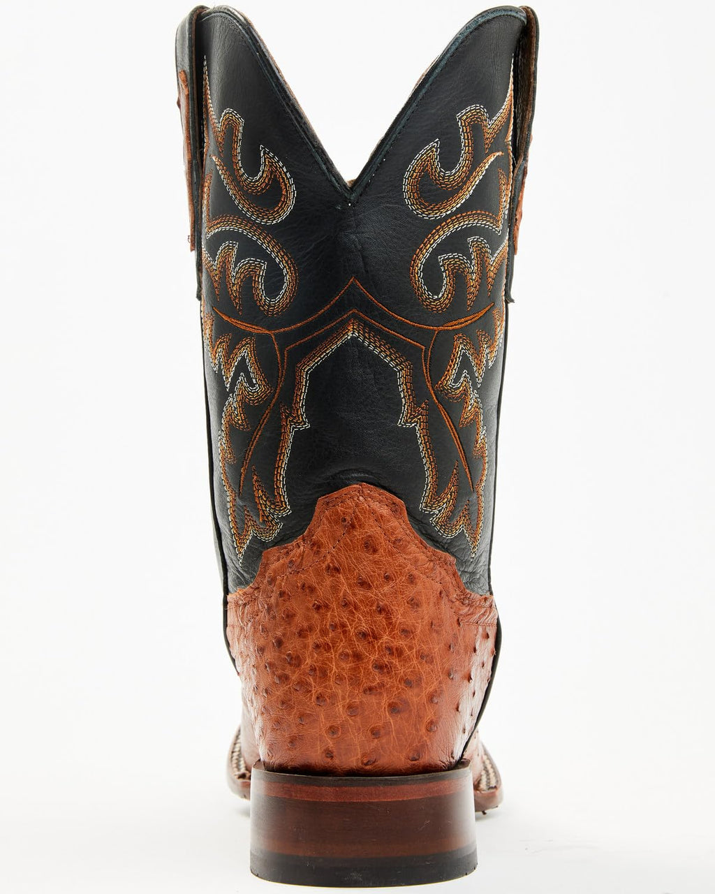 Ostrich Western Boot Broad Square Toe Z7832