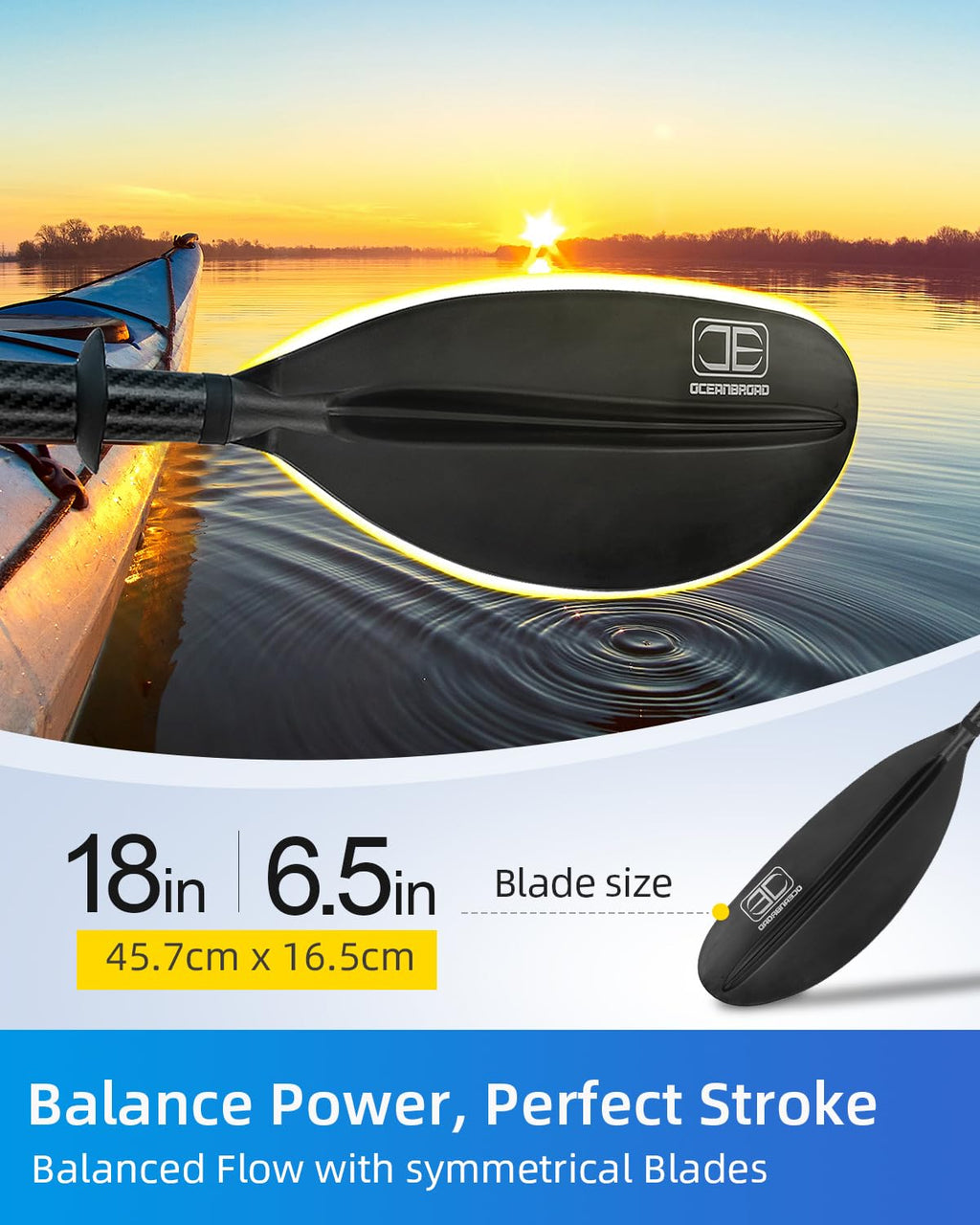 Adjustable Carbon Fiber Kayak Paddle B34904
