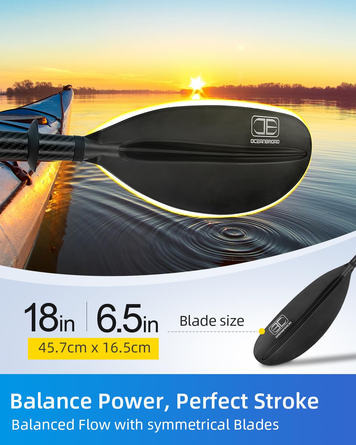 Adjustable Carbon Fiber Kayak Paddle B34904