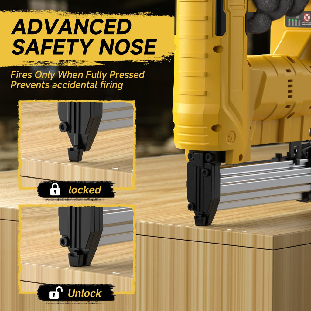 Cordless 18GA Brad Nailer & Stapler with 1000 Nails & Staples E348078