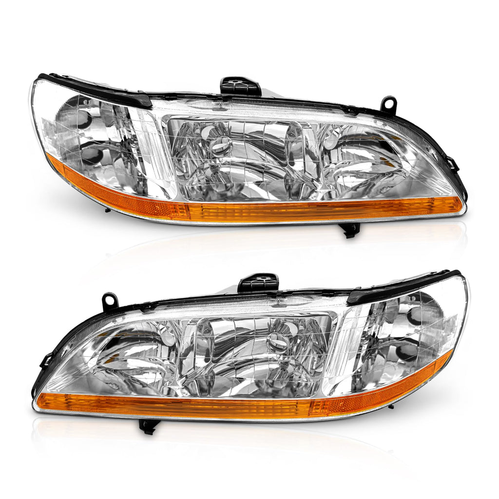 Chrome Headlights Assembly Pair X63241