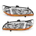 Chrome Headlights Assembly Pair X63241