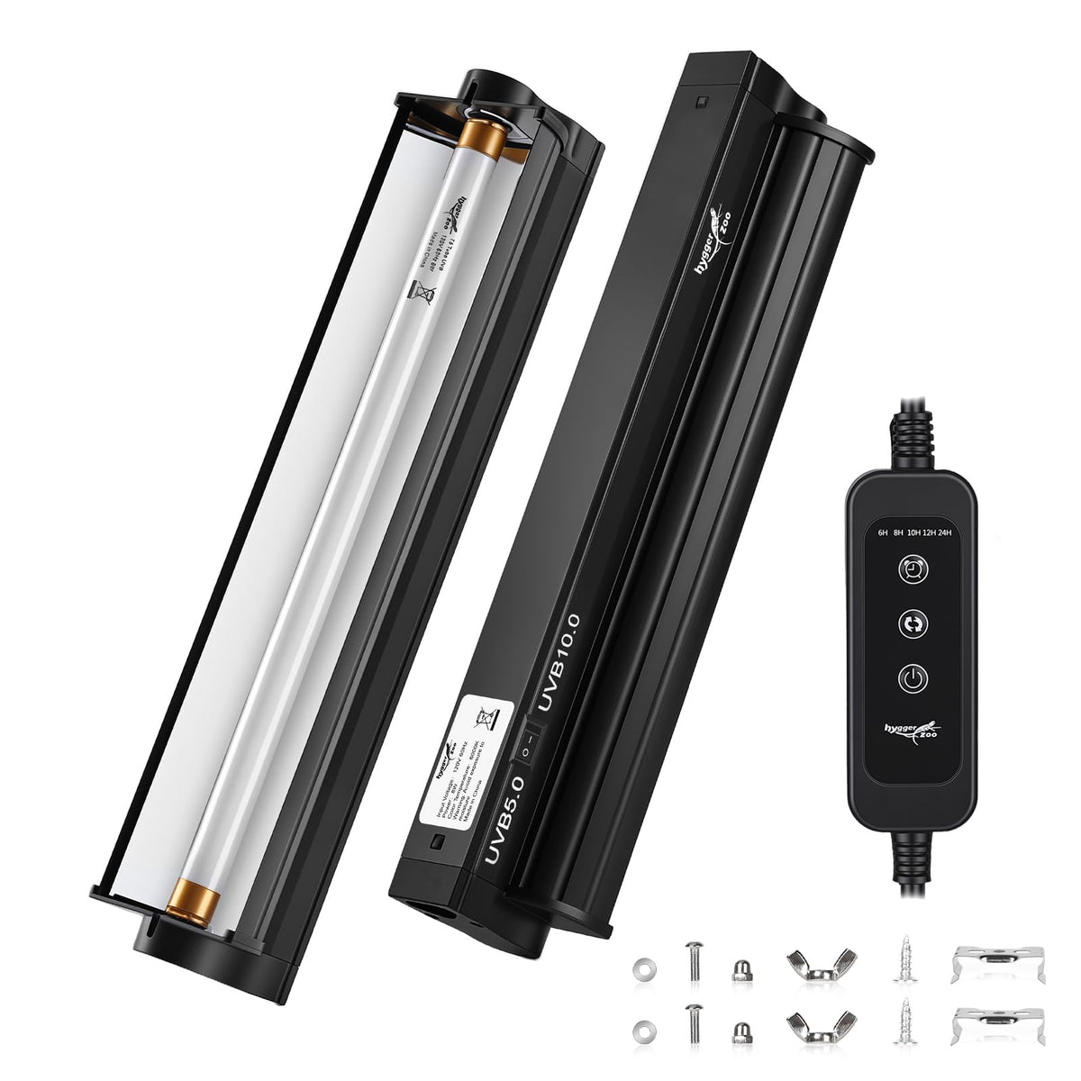 12Inch T5 UVB Reptile Light Fixture Combo Kit with Cycle Timer O572