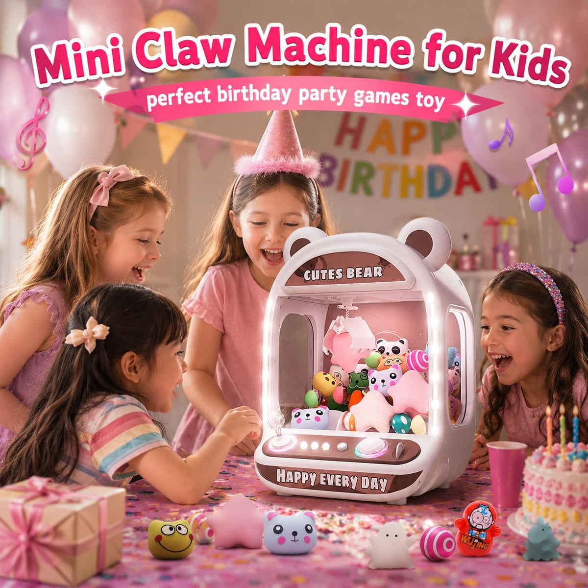 Claw Machine with Refill Toys & Prizes Y8912