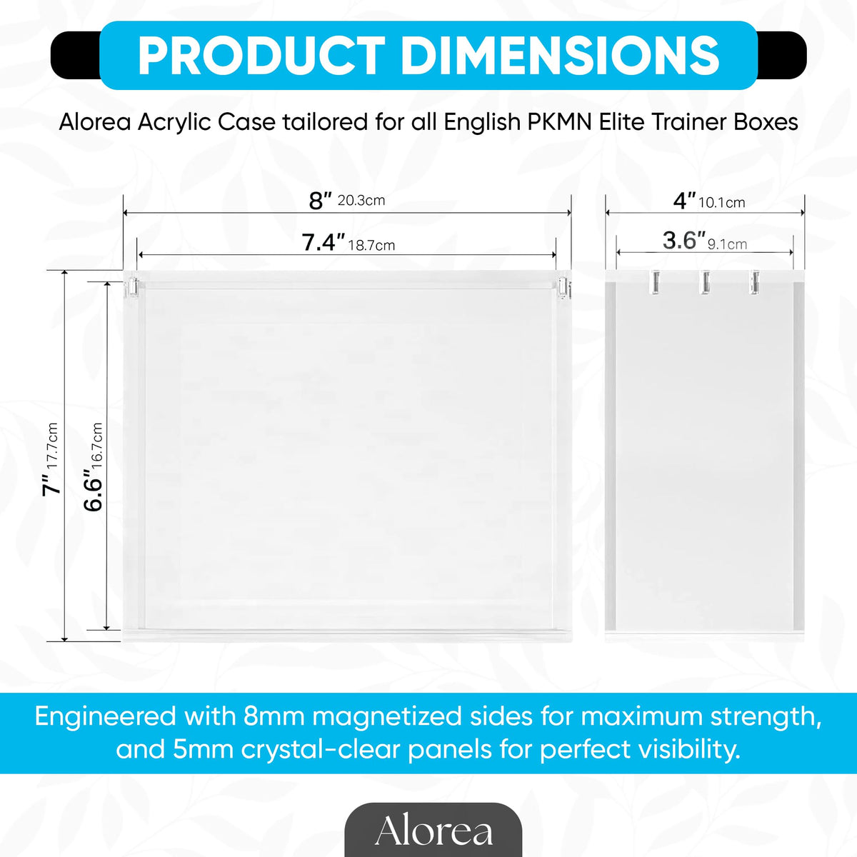 Acrylic Display Case with Magnetic Lid V32916