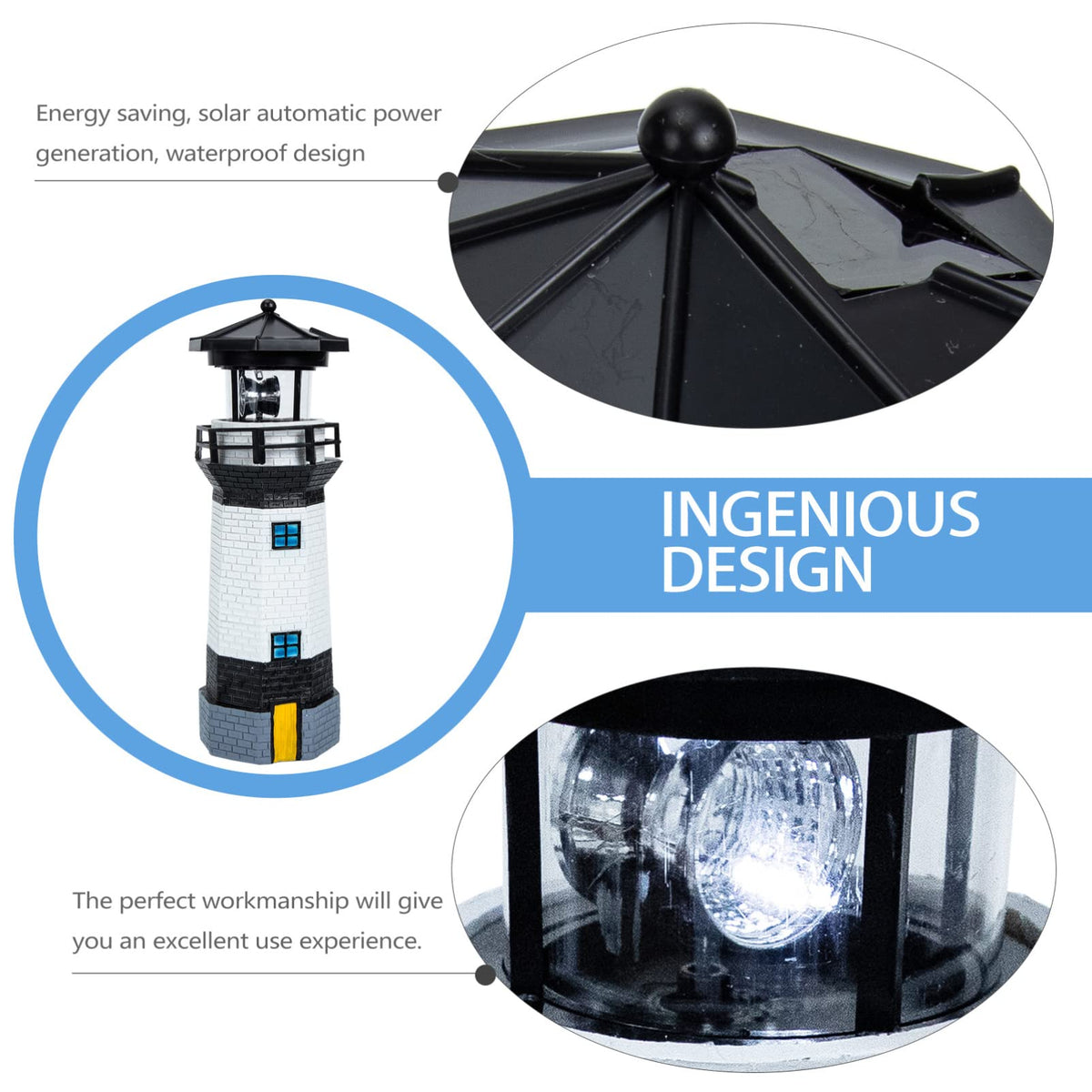 Solar Powered Rotating Garden Statue X11621