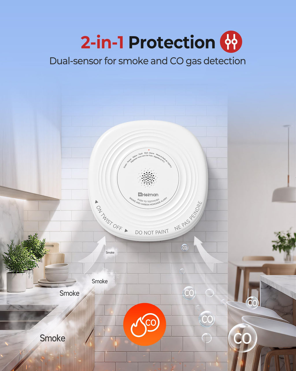 Smoke and Carbon Monoxide Detector 3-Pack H2921
