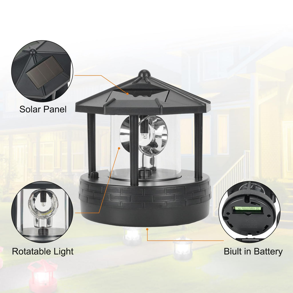 Black Solar Lighthouse Light I876131