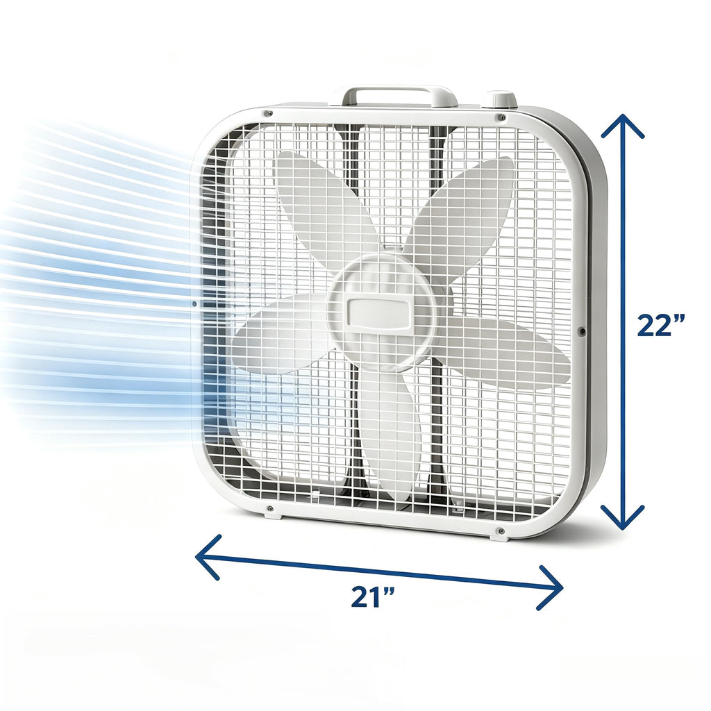 20 Inch 3 Speed Box Fan D30519