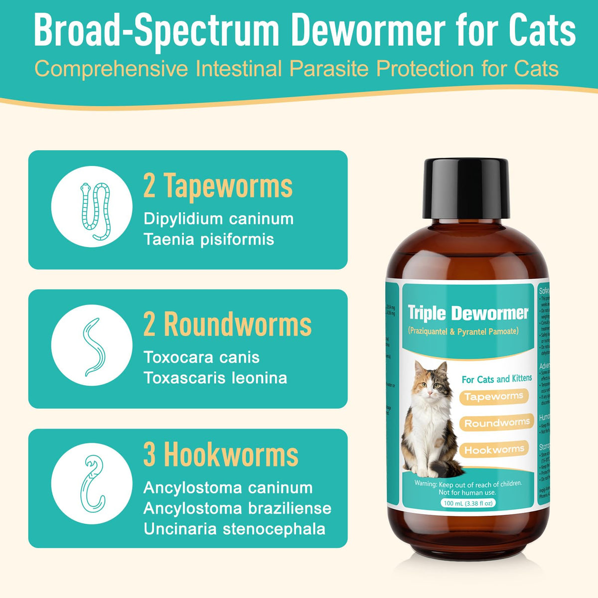 Cat Dewormer Liquid L86086