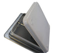 RV Roof Vent with White Metal Lid Q702