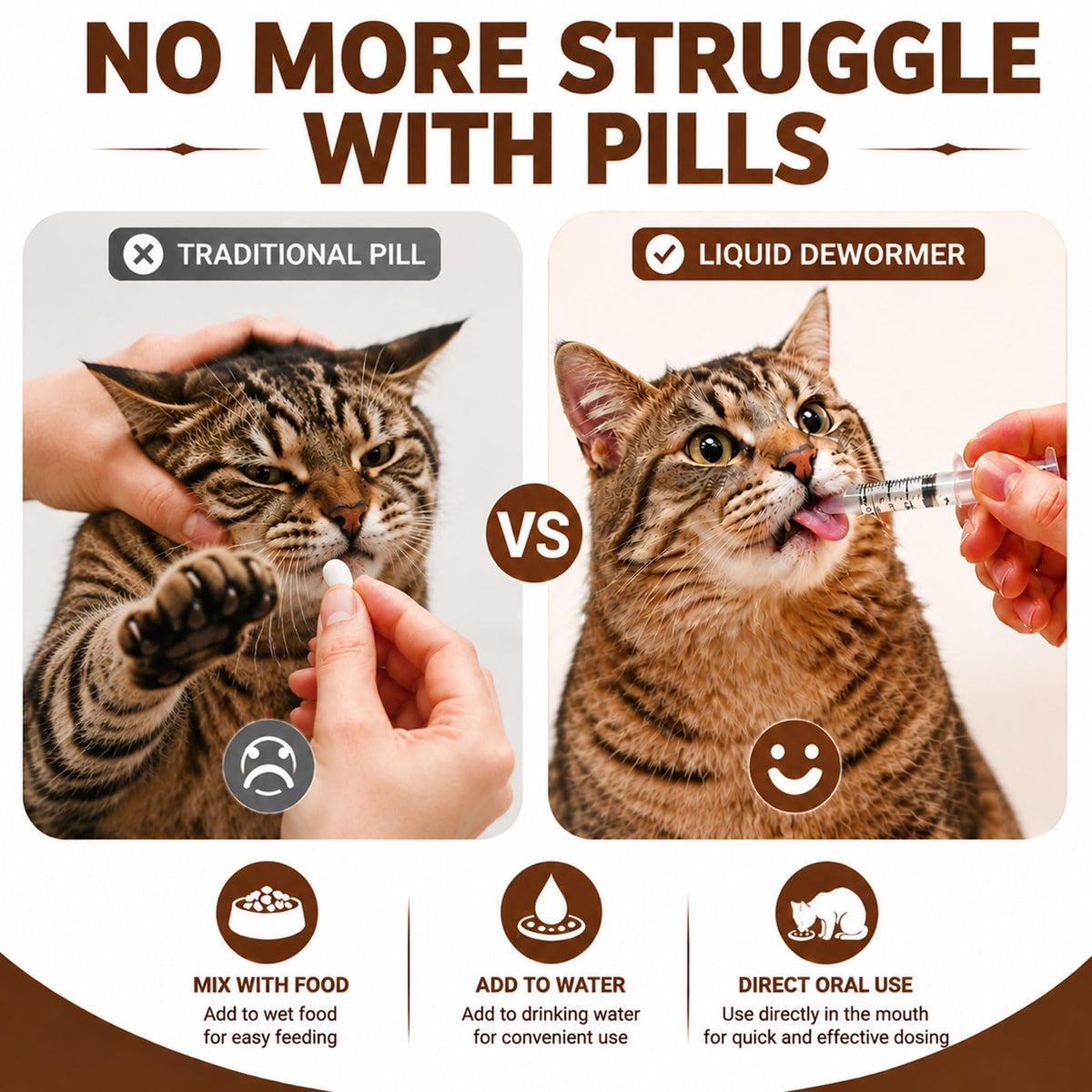 Cat Dewormer Liquid Broad Spectrum Treatment 120ml E899923