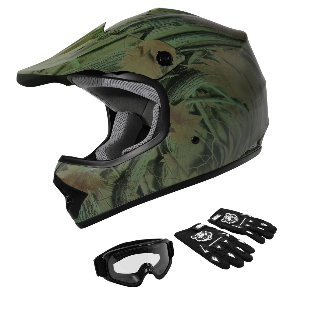 Youth Kids Motocross Helmet with Goggles & Gloves J306416