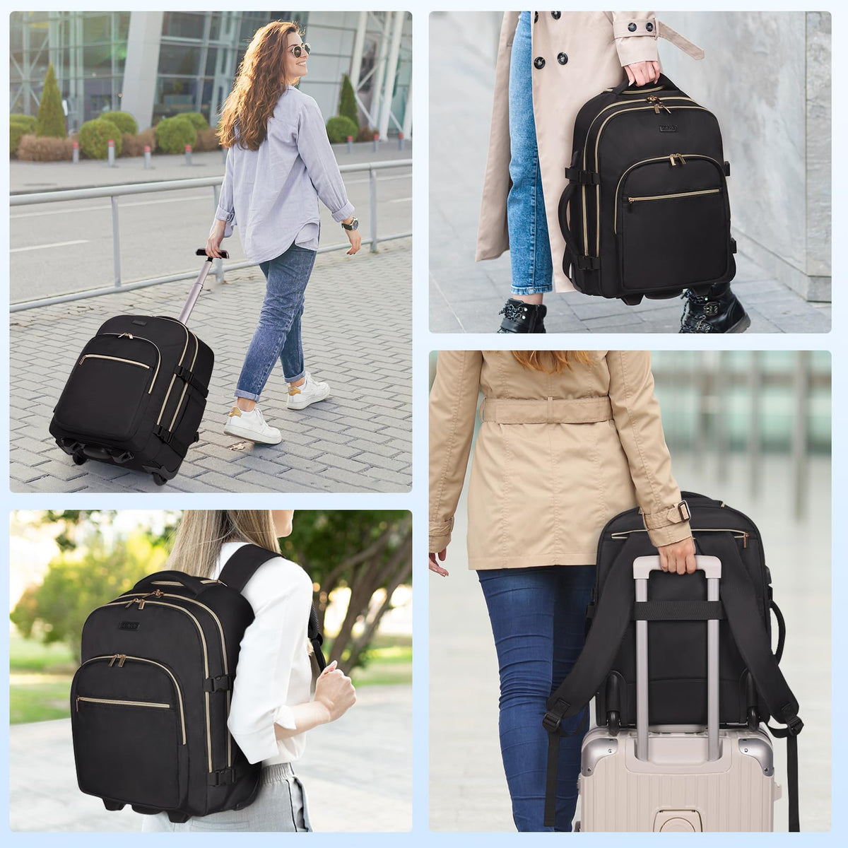 Rolling Backpack with Wheels R140720