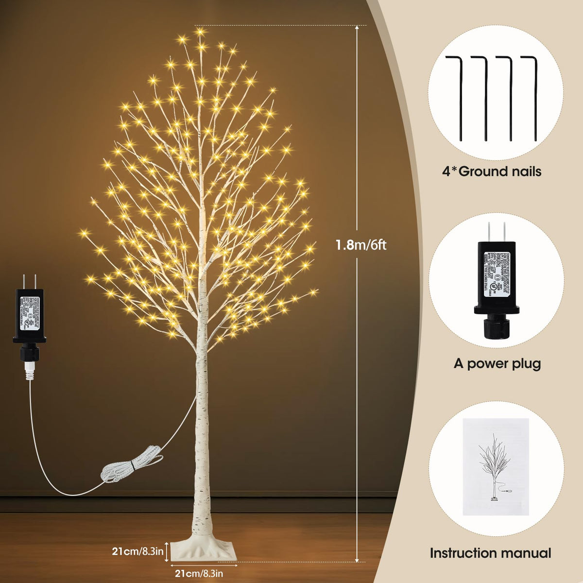6FT Lighted Tree with 144 LED I67779