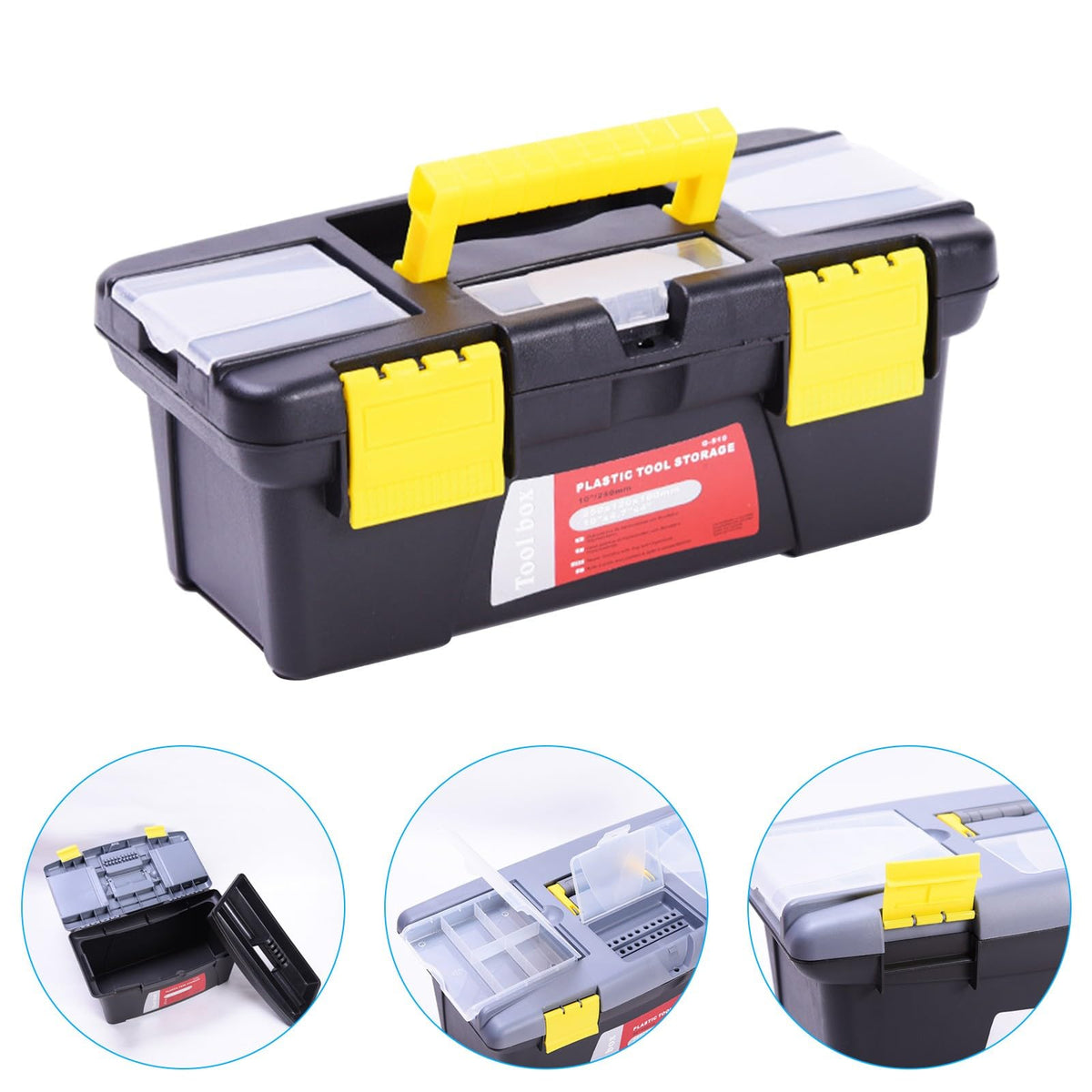 Stackable Plastic Tool Box Organizer E895929