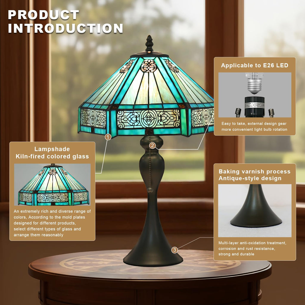 Stained Glass Table Lamp W4721