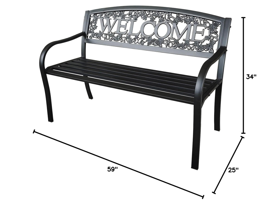 Metal Welcome Bench V738