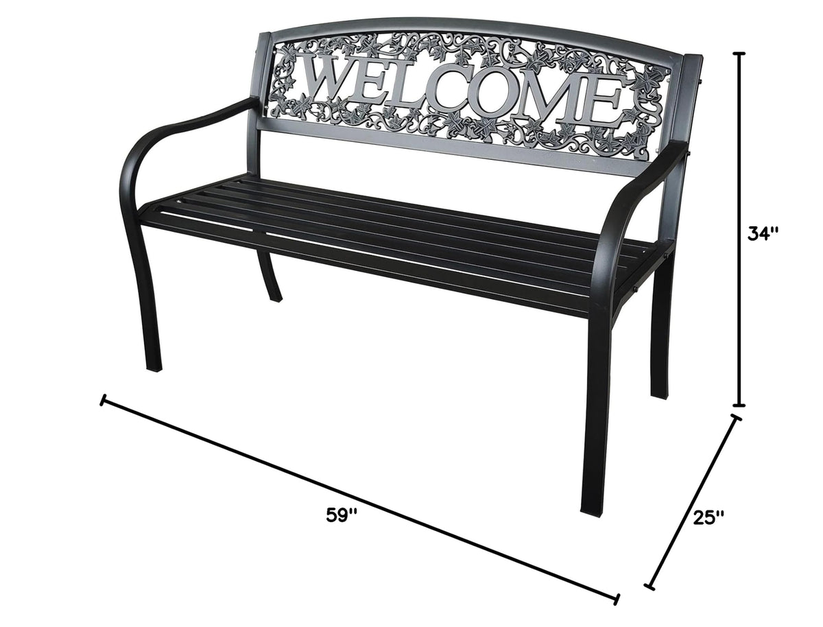 Metal Welcome Bench V738