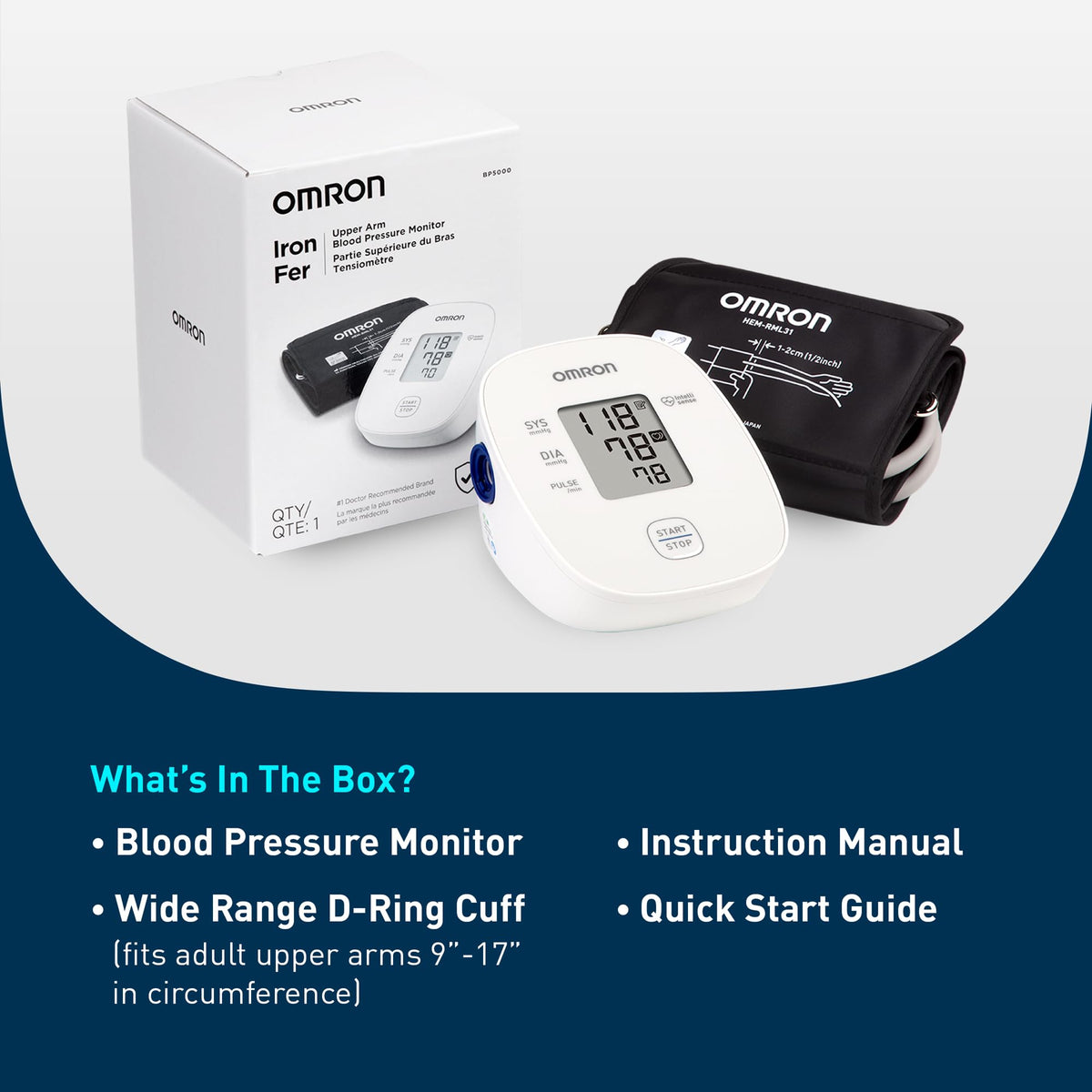 Blood Pressure Monitor & Upper Arm Blood Pressure Cuff Z8680