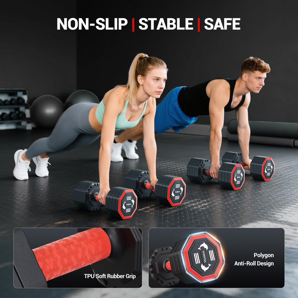 Adjustable Dumbbell Set 10/15/20/25 lb Z56303