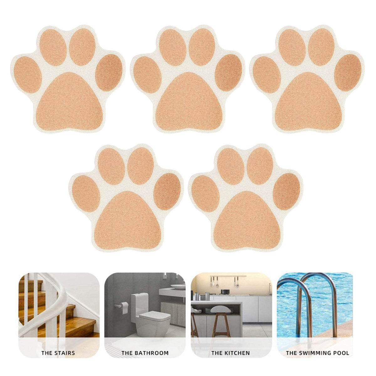 Brown Non Slip Bathtub Stickers F9755