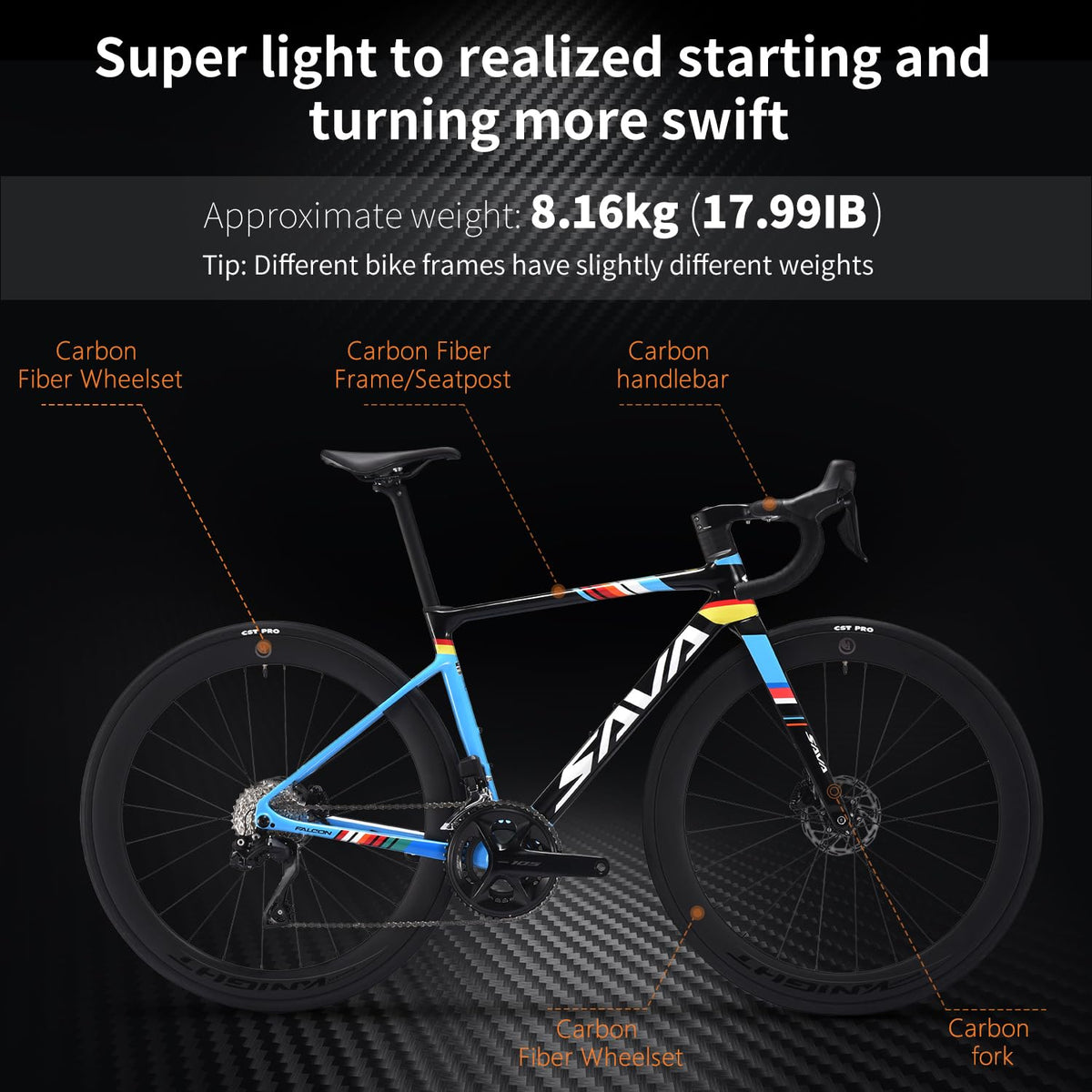Carbon Road Bike 24-Speed Shifting Disc Brake B4415