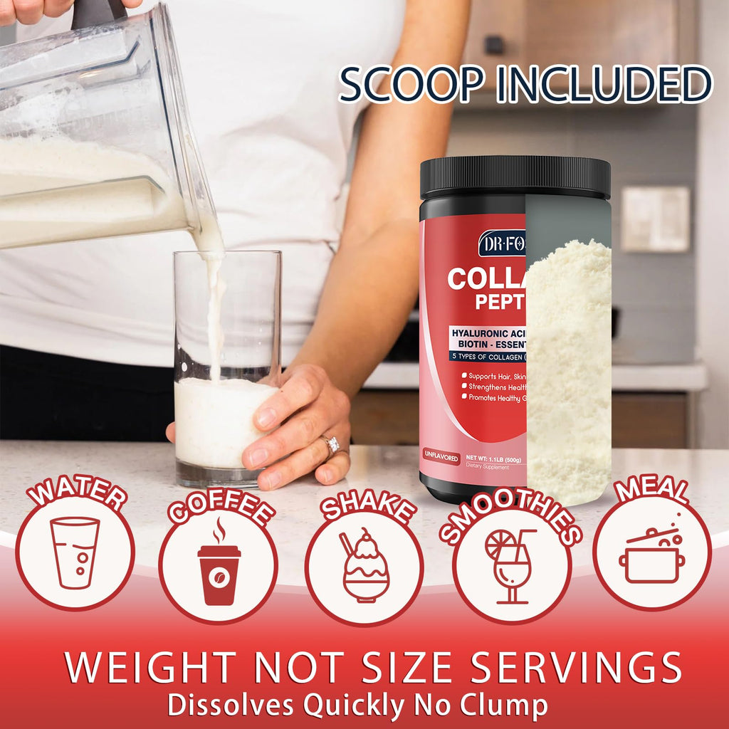 Multi Collagen Peptide Powder with Probiotics V6491