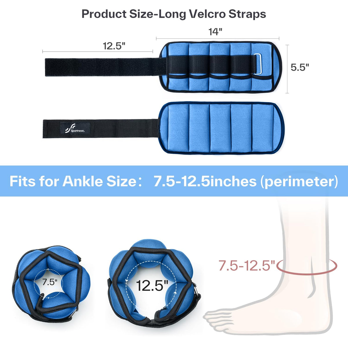 Adjustable Ankle Weights with Dumbbells H50866