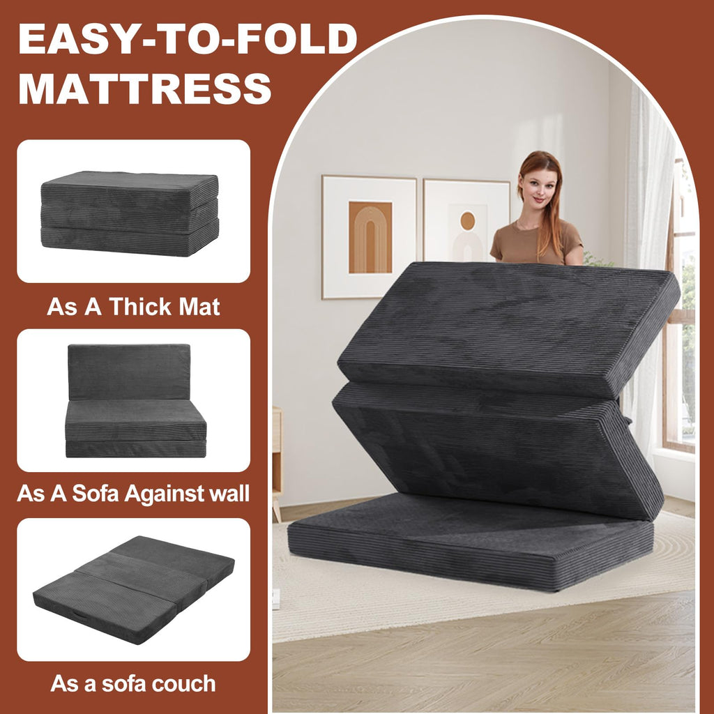 6-Inch Tri-Fold Foldable Mattress R32426