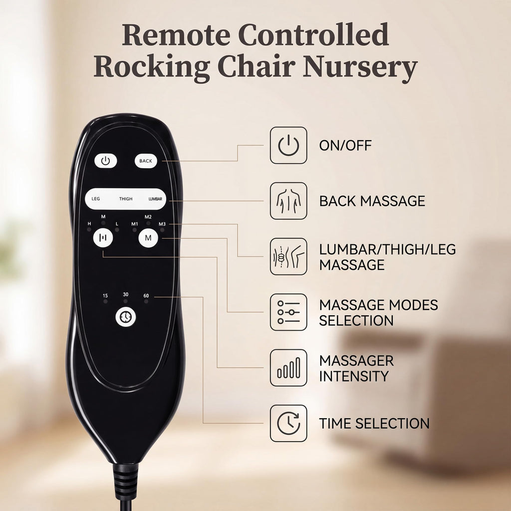 Rocking Recliner Chair with Massage K353402