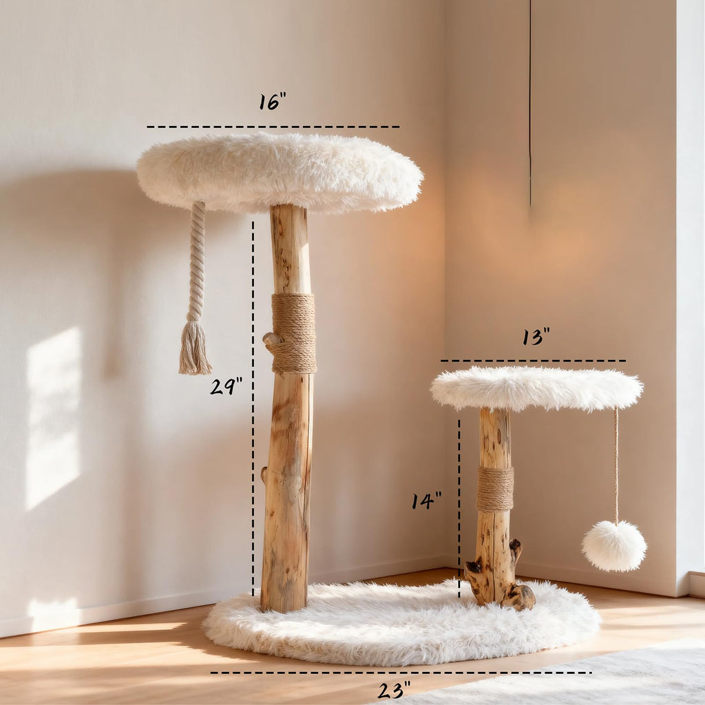 Modern Cat Tree Tower with Sisal Scratching Post Z89353