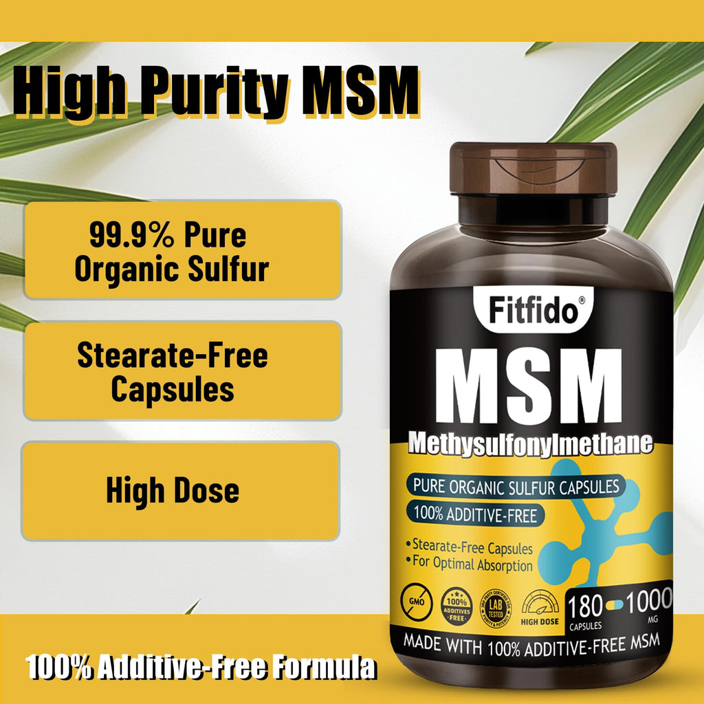 MSM Capsules 1000mg 180 Count A2079