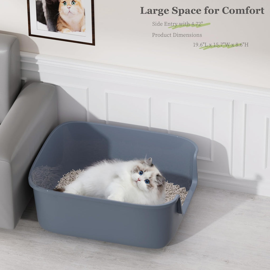Large High Sided Anti-Splashing Cat Litter Box H846