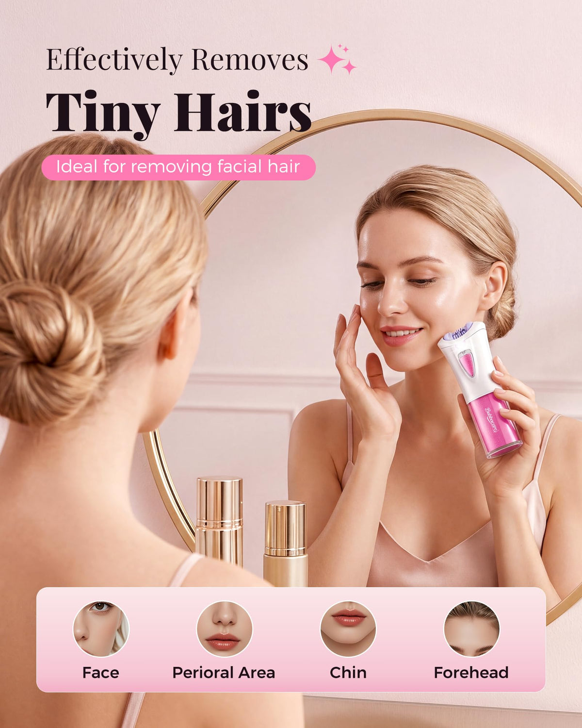 Portable Electric Facial Epilator with LED F67589