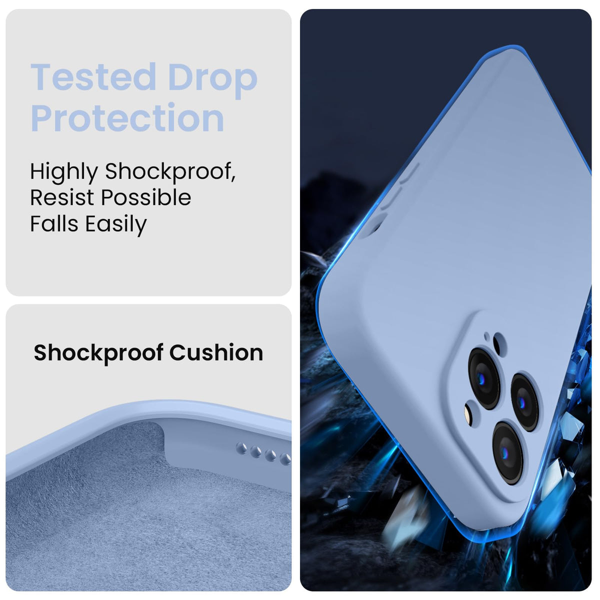 Light Blue iPhone 13 Pro Max Case S871