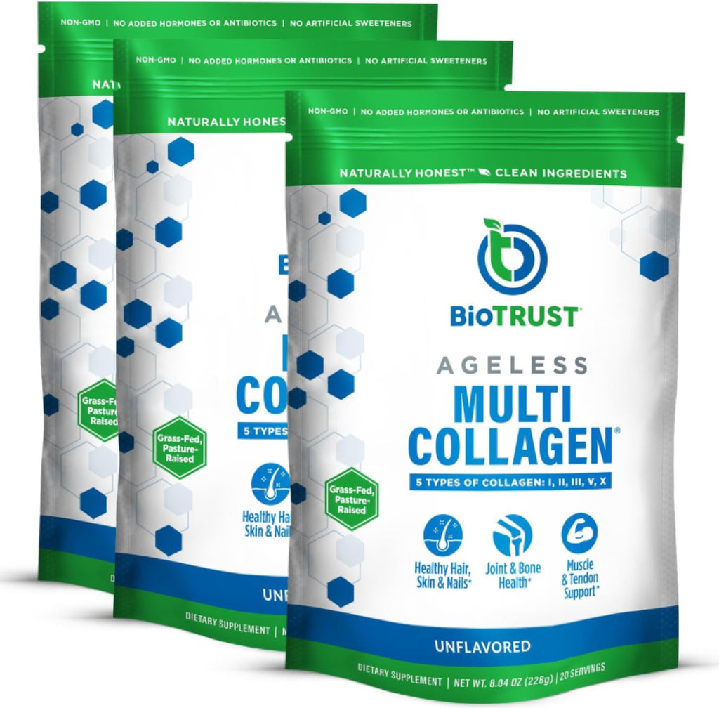 Unflavored Hydrolyzed Collagen Peptides Powder 3 Pack Q106176
