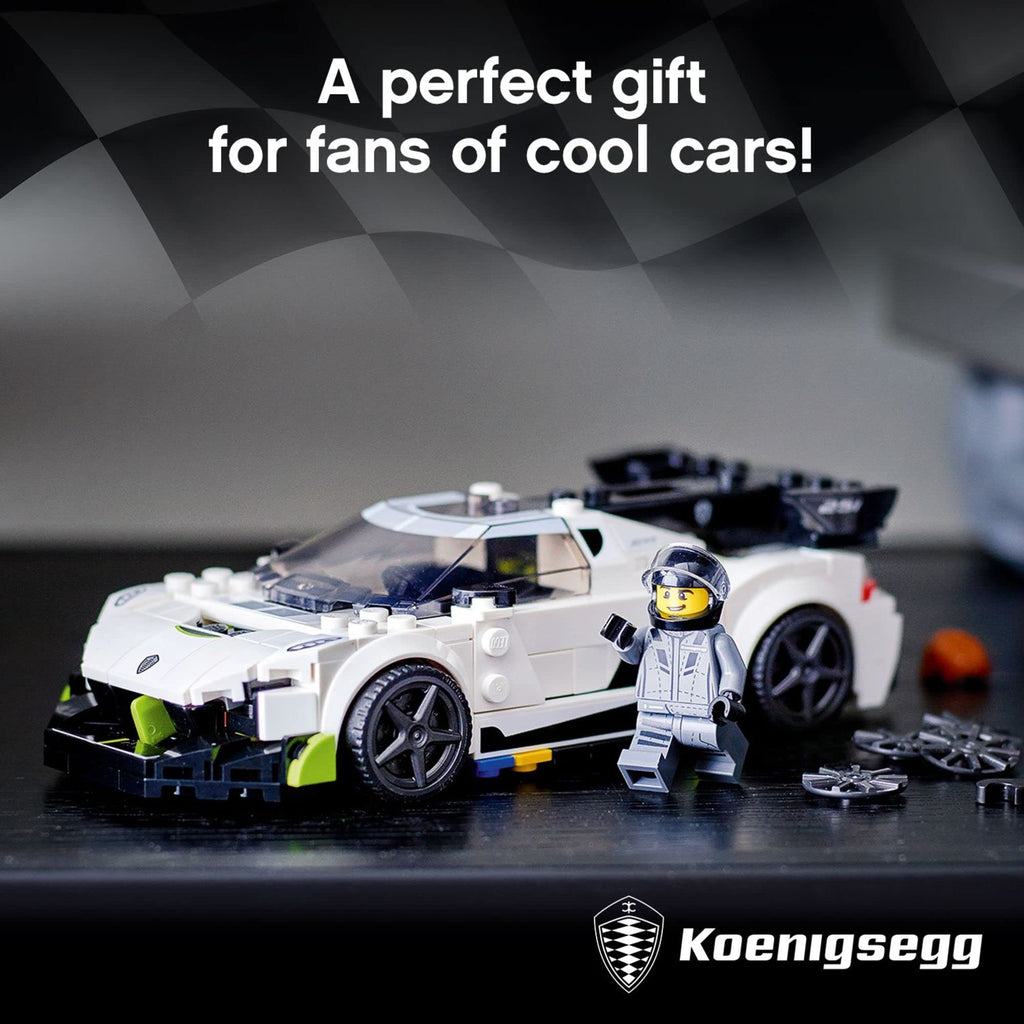 Racing Sports Car Toy with Driver Minifigure X817481