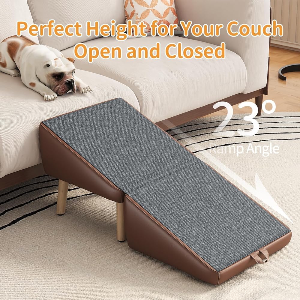 Foldable 2-in-1 Pet Ottoman Dog Safety Ramp M525491
