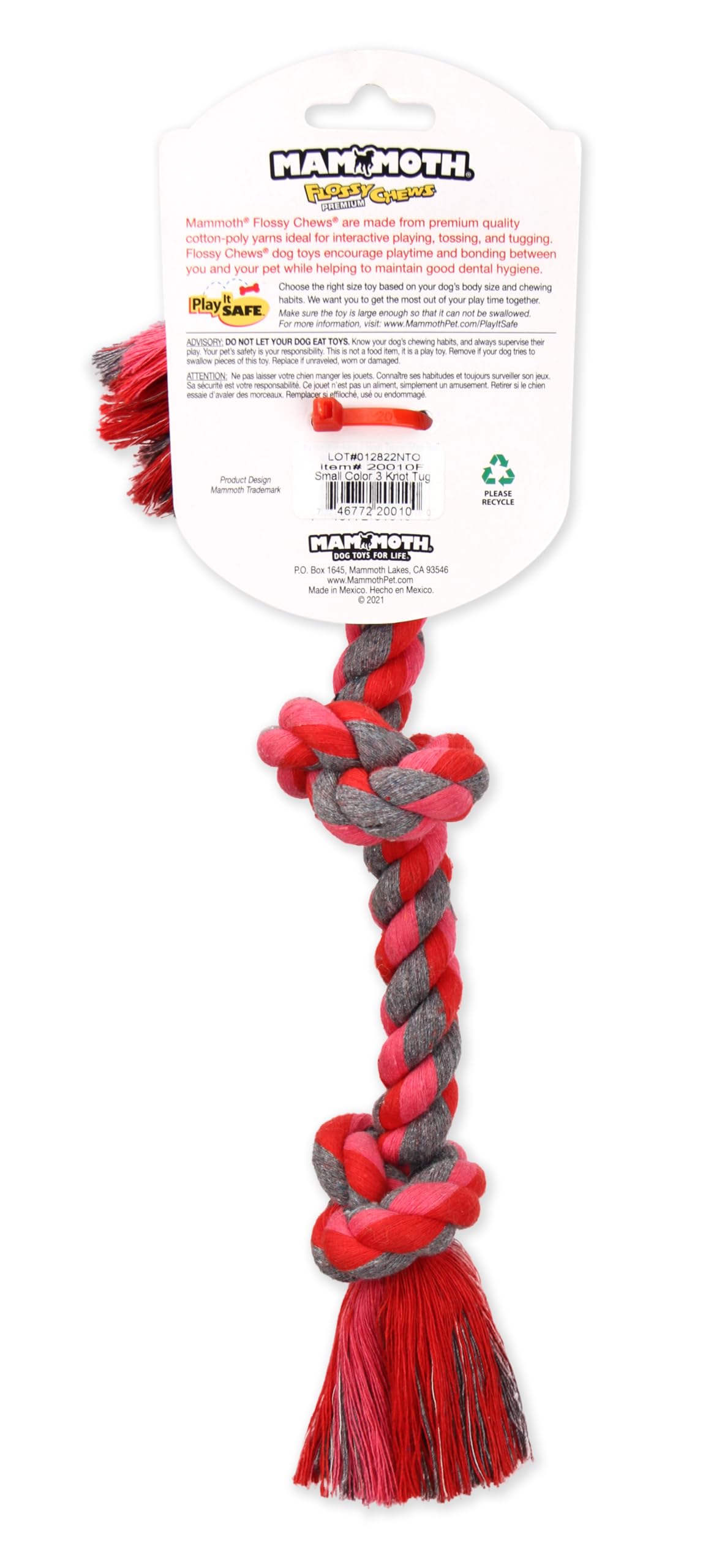 Cotton-Poly Rope Tug Dog Chew Toy S44308