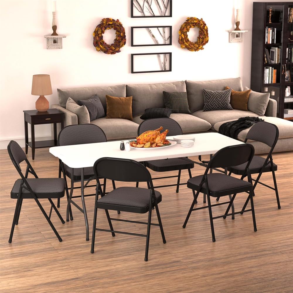 6 Foot Folding Table White Speckle B235