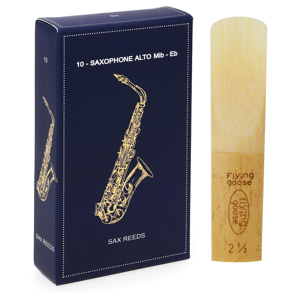 Alto Saxophone Reeds Strength 2.5 Natural Cane 10-Pack W296