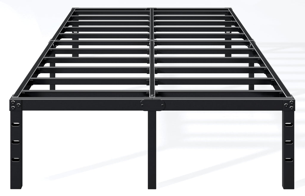 18 Inch Full Bed Frame with Under Bed Storage, Black M355