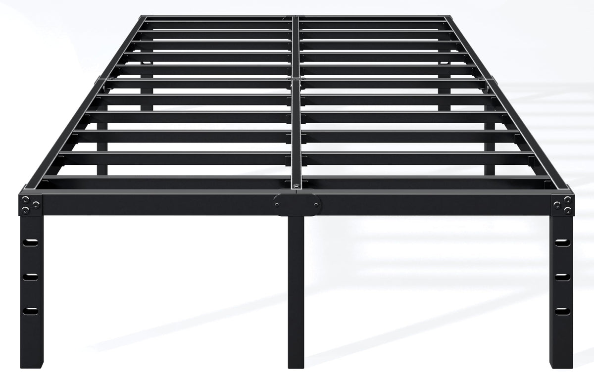 18 Inch Full Bed Frame with Under Bed Storage, Black M355