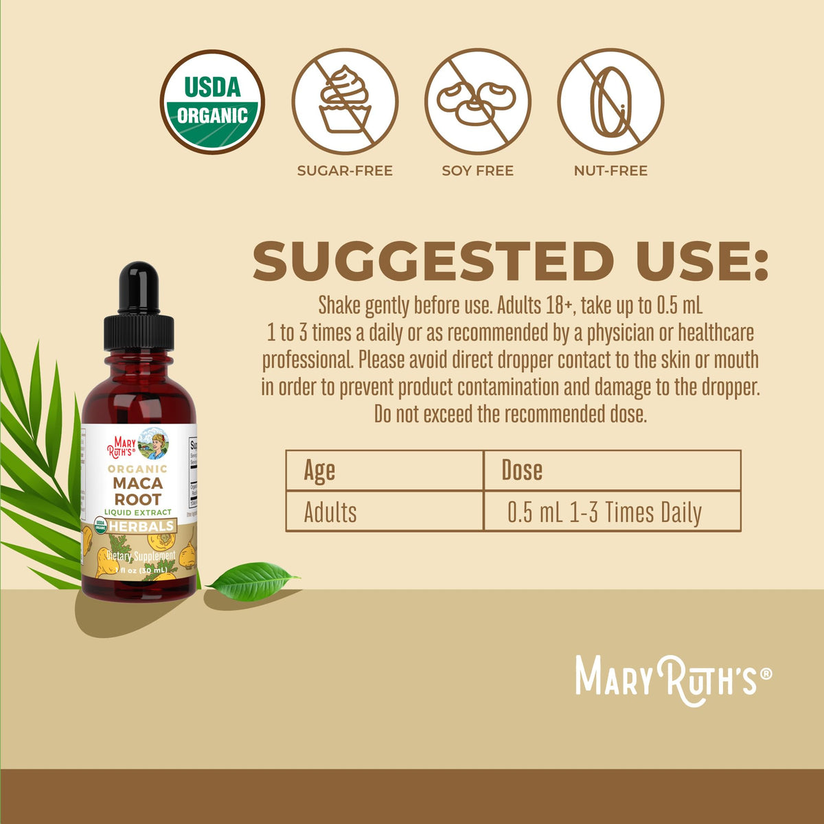 USDA Organic Maca Root Liquid Drops P322598