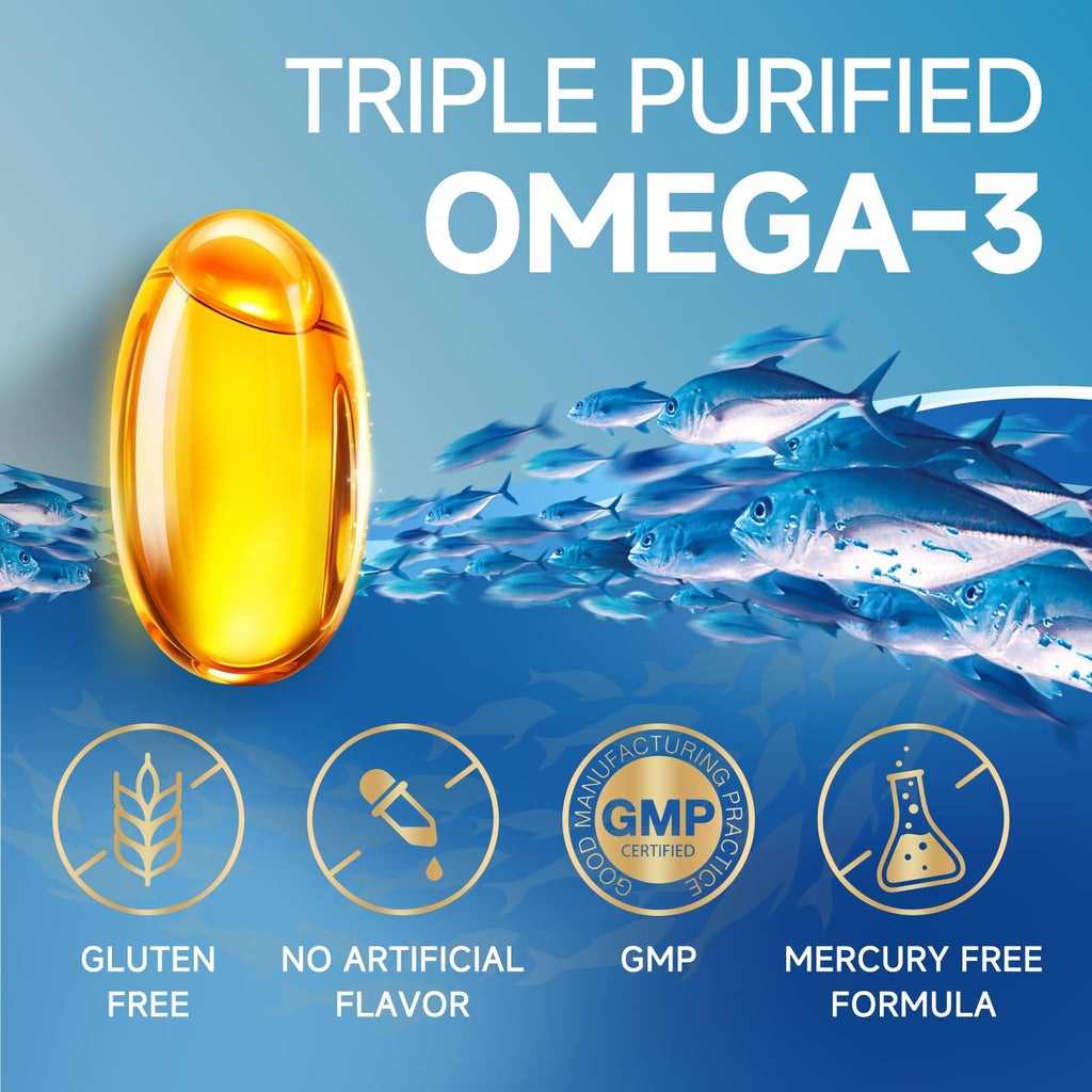 Omega-3 Fish Oil 2000mg 120 Softgels E37134