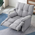 Gray Velvet Recliner Chair L776924