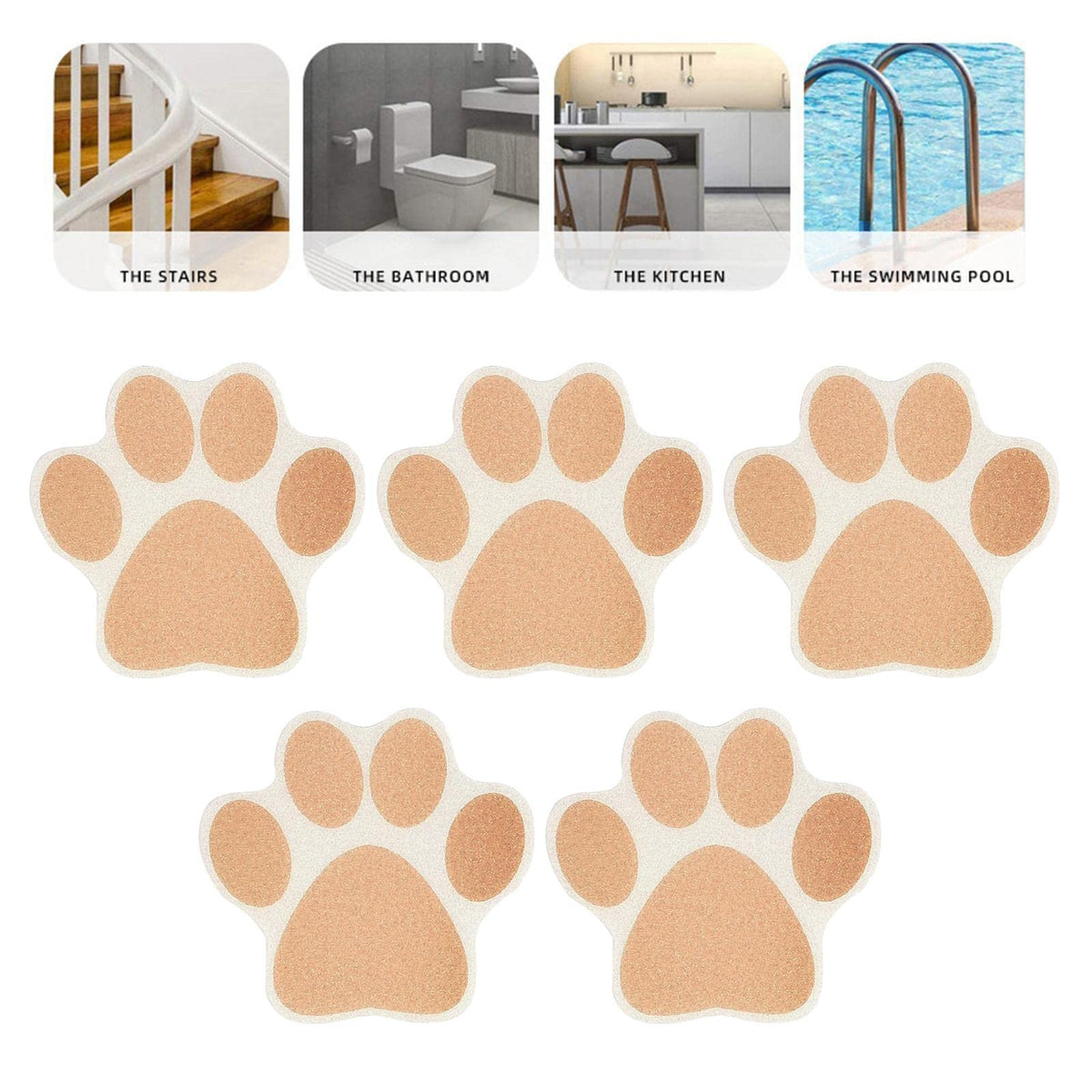 Brown Non Slip Bathtub Stickers F9755