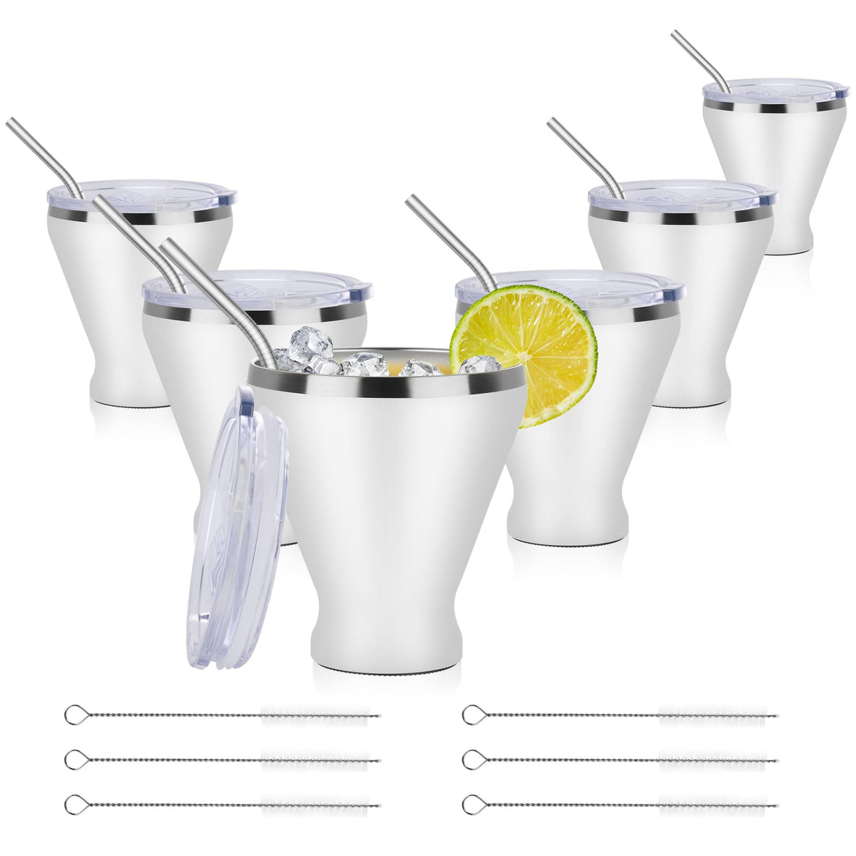 Stemless Insulated Martini Glass Set of 6 G128674